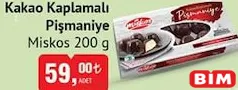MİSKOS KAKAO KAPLAMALI PİŞMANİYE 200 G MİSKOS KAKAO KAPLAMALI PİŞMANİYE 200 G